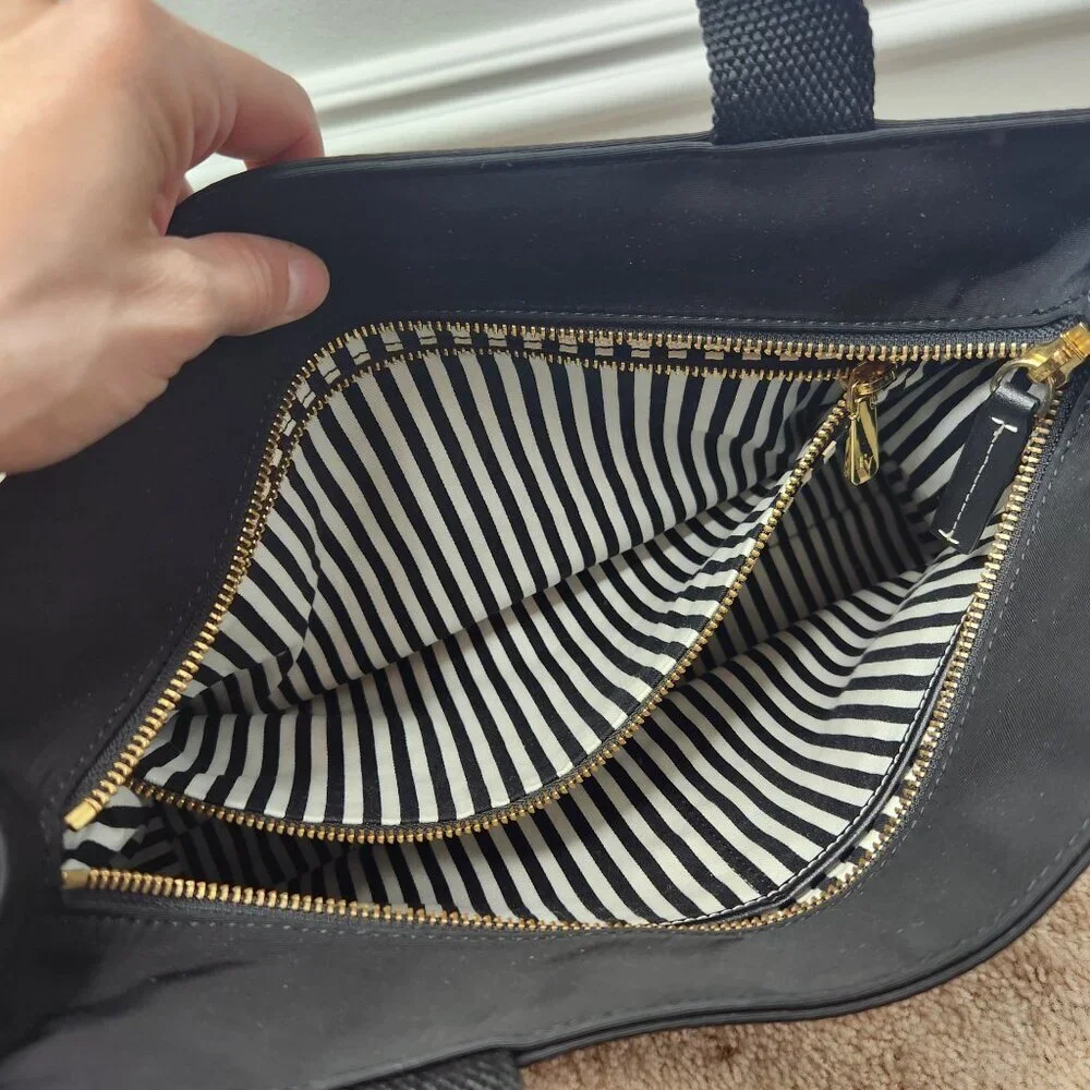 Frances Valentine New York Kate Black Tote Bag Shoulder Bag Purse